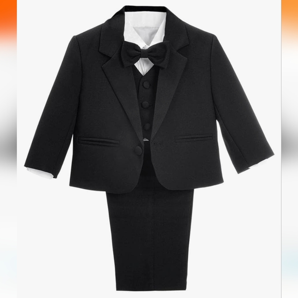 Five Piece 9-12 Month Boy Tuxedo Set